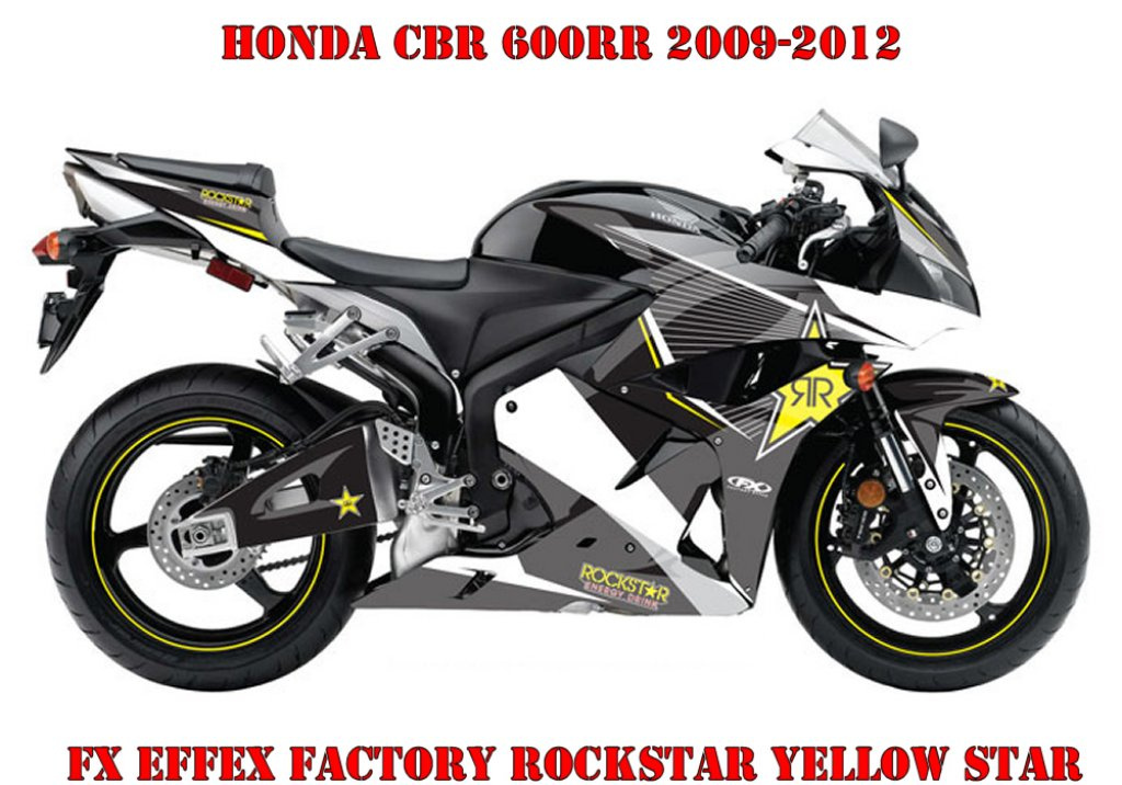 Rockstar Yellow Star für Honda CBR 600RR 2009-2012